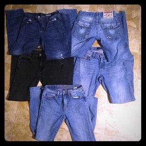 Men's jeans size 26/28 and 28/30.